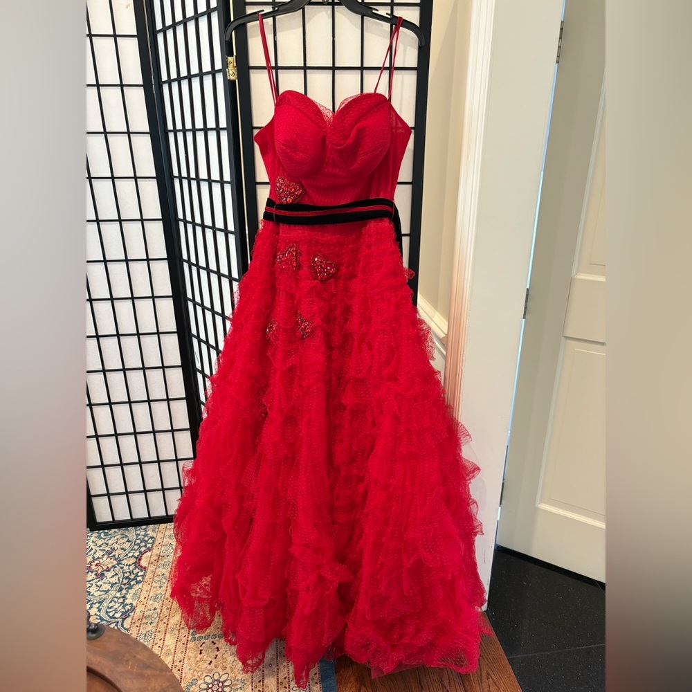 Teuta Matoshi Red Gown ❤️ - Picture 2 of 15